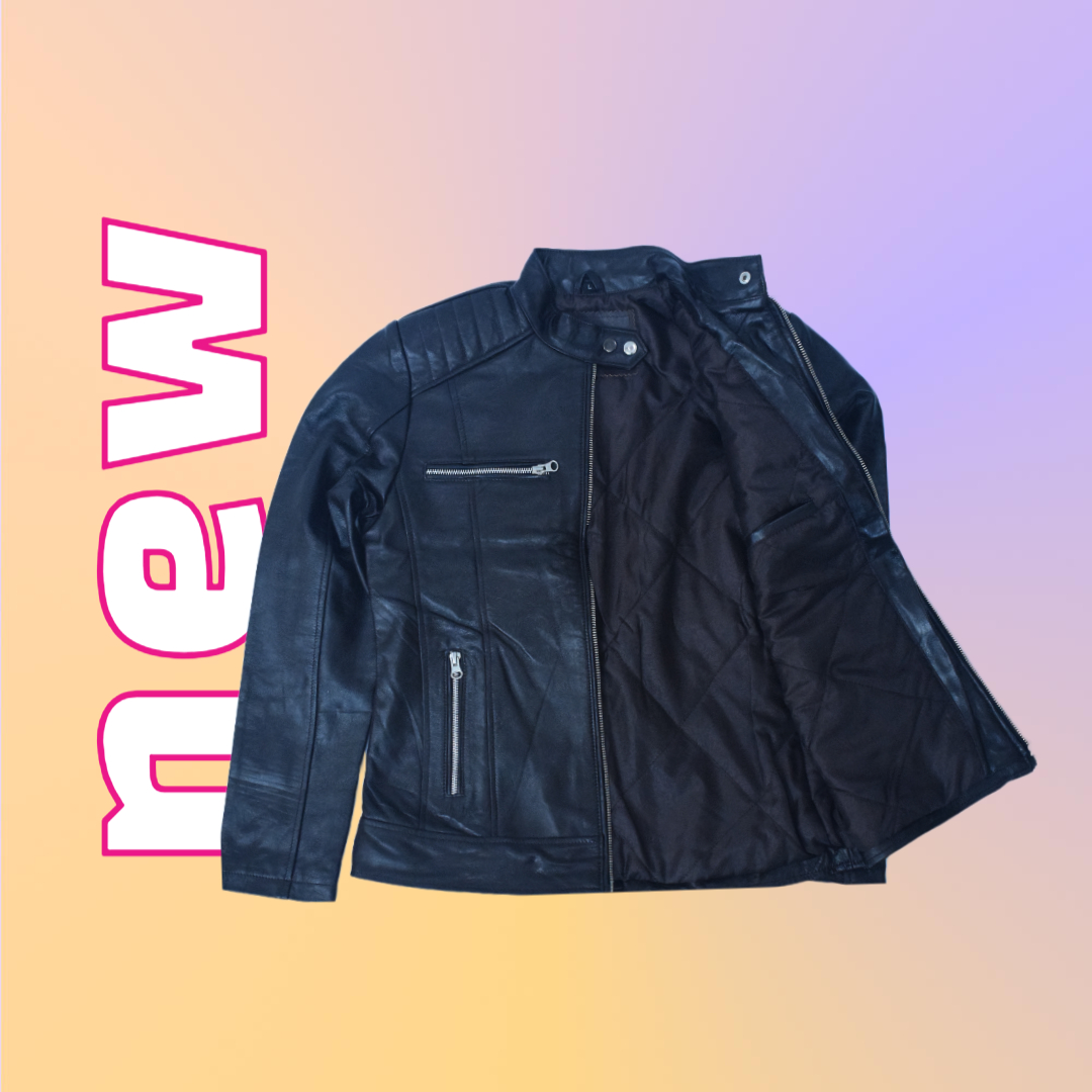 Women's Classic Brown Genuine Leather Biker Jacket – Eliteverse Edition - Image 2