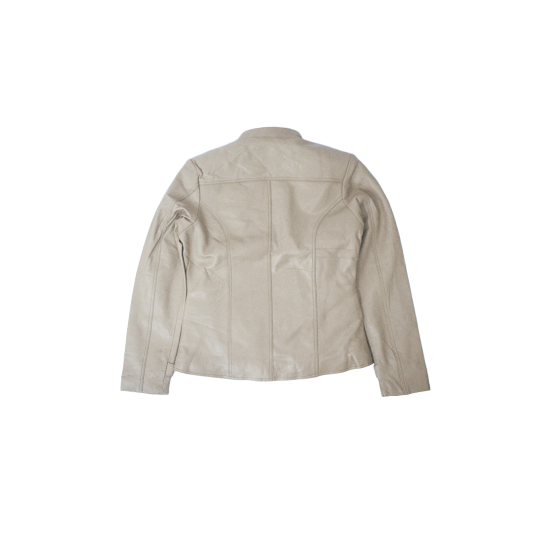 Women's Stylish Brown Asymmetrical Leather Jacket – Eliteverse Edition