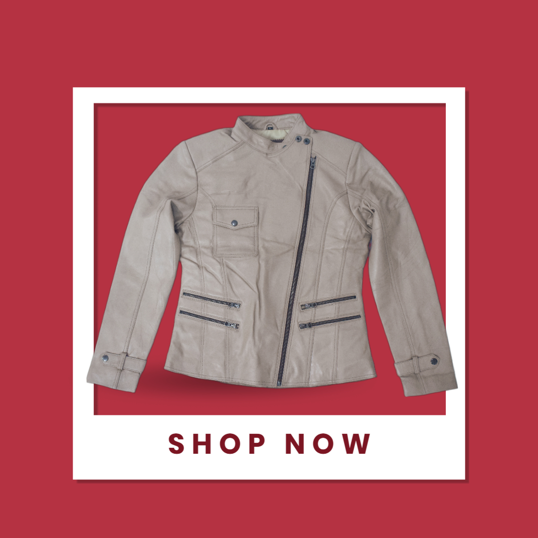 Women's Stylish Brown Asymmetrical Leather Jacket – Eliteverse Edition - Image 2