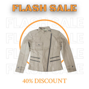 Women's Stylish Brown Asymmetrical Leather Jacket – Eliteverse Edition