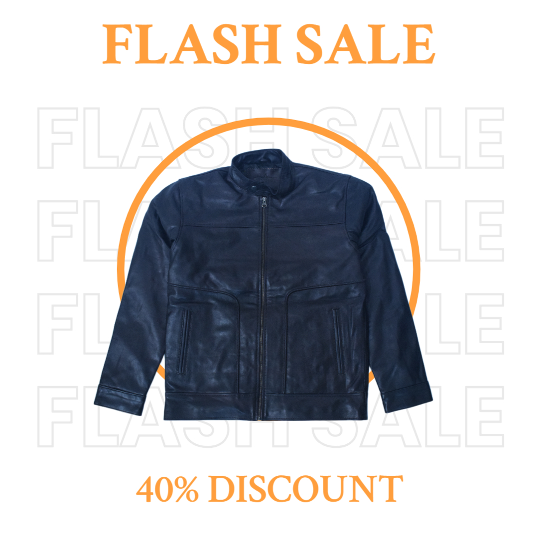 Men’s Classic Black Leather Jacket | Eliteverse Fashion