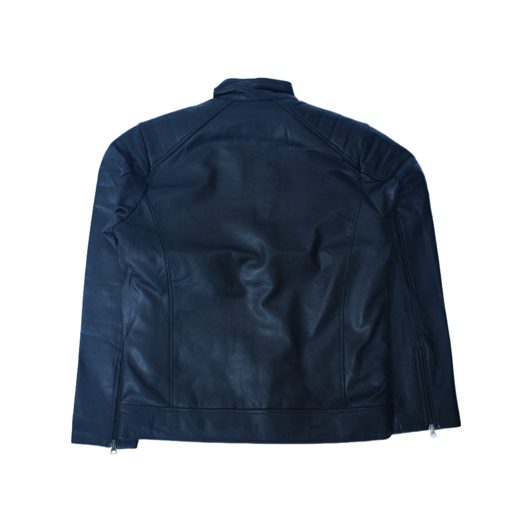 Eliteverse Men’s Black Adventure Leather Jacket – Four Pocket Design & Premium Matte Finish - Image 5